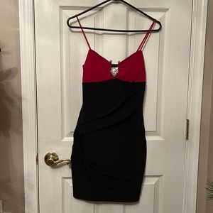 Sweet Storm Red and Black Dressy Dress Sz M NWT